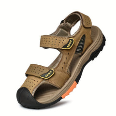 Men's Hollow Out Platform Sandals Outdoor Closed Toe Anti skid Sandals