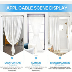 Adjustable Spring Tension Curtain Rod - Heavy Duty