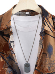 Print Men's Casual Short Sleeve Shirt for Summer Vacation