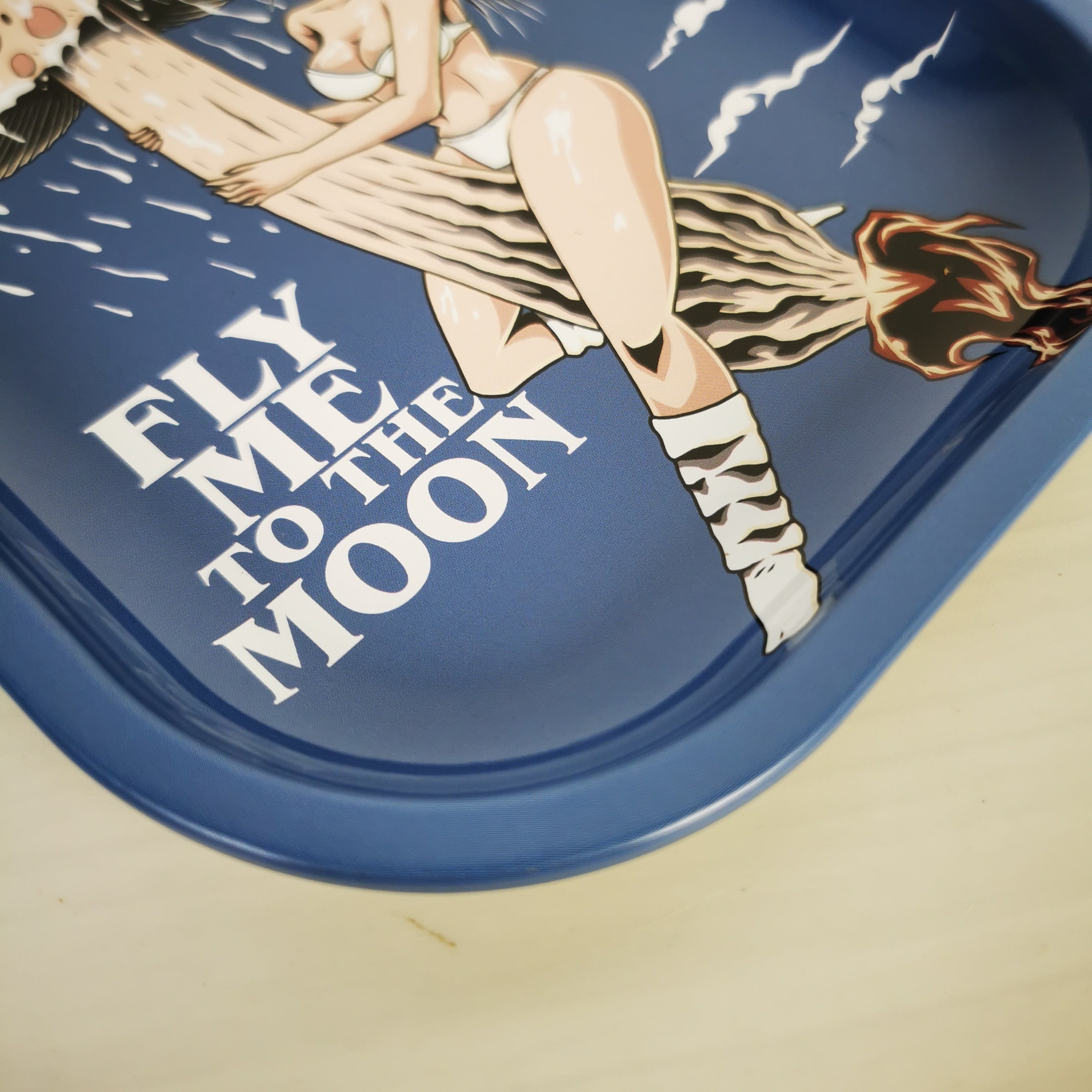 Pattern Metal Rolling Tray Wake Up Tray