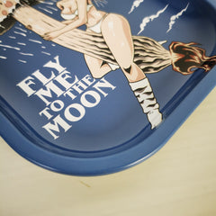Pattern Metal Rolling Tray Wake Up Tray