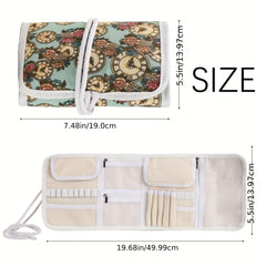 Crochet Storage Bag Empty Crochet Storage Box Roll Up Crochet Box