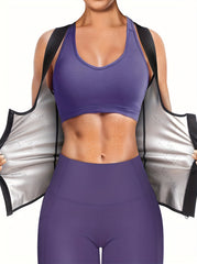 Wide Strap Tank Top Waist Trainer Sports Vest Women's Activewear