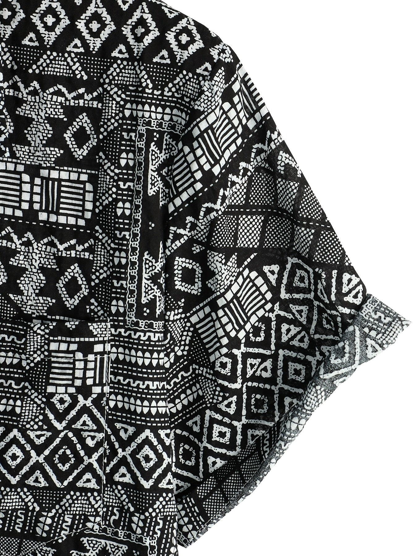 Men's Boho Style Short Sleeve Shirt for Spring/Summer