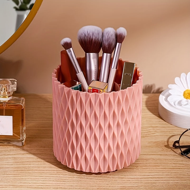 Rotating Rhombus Pen Holder - Large Capacity Student Desktop Organizer