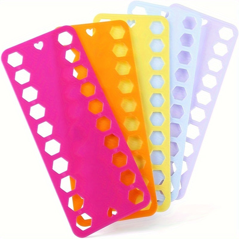 5pcs Plastic Spools Thread Winder Board Cards for Cross Stitch Storage