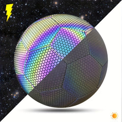 1pc No 5 Reflective Football Glow In Dark Soccer Standard Size Football