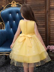 Girls Sleeveless Princess Dresses Formal Dress For Christmas Evening Party Birth
