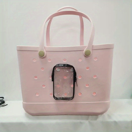 Transparent Hanging Beach Bag Organizer Waterproof Tote Travel Accessories