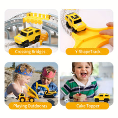 346pcs City Rail Engineering Vehicles DIY Construction Vehicle Set Toys