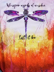 Dragonfly Print Sleeveless Tank Top for Summer Women's Clothing