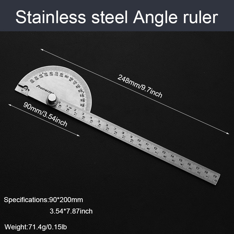 Stainless Steel Angle Gauge Protractor for Accurate Angle Measurement
