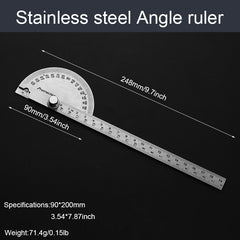 Stainless Steel Angle Gauge Protractor for Accurate Angle Measurement