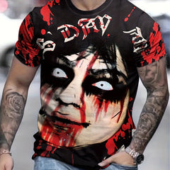 Men's Portrait Graphic Novel T-shirt for Summer