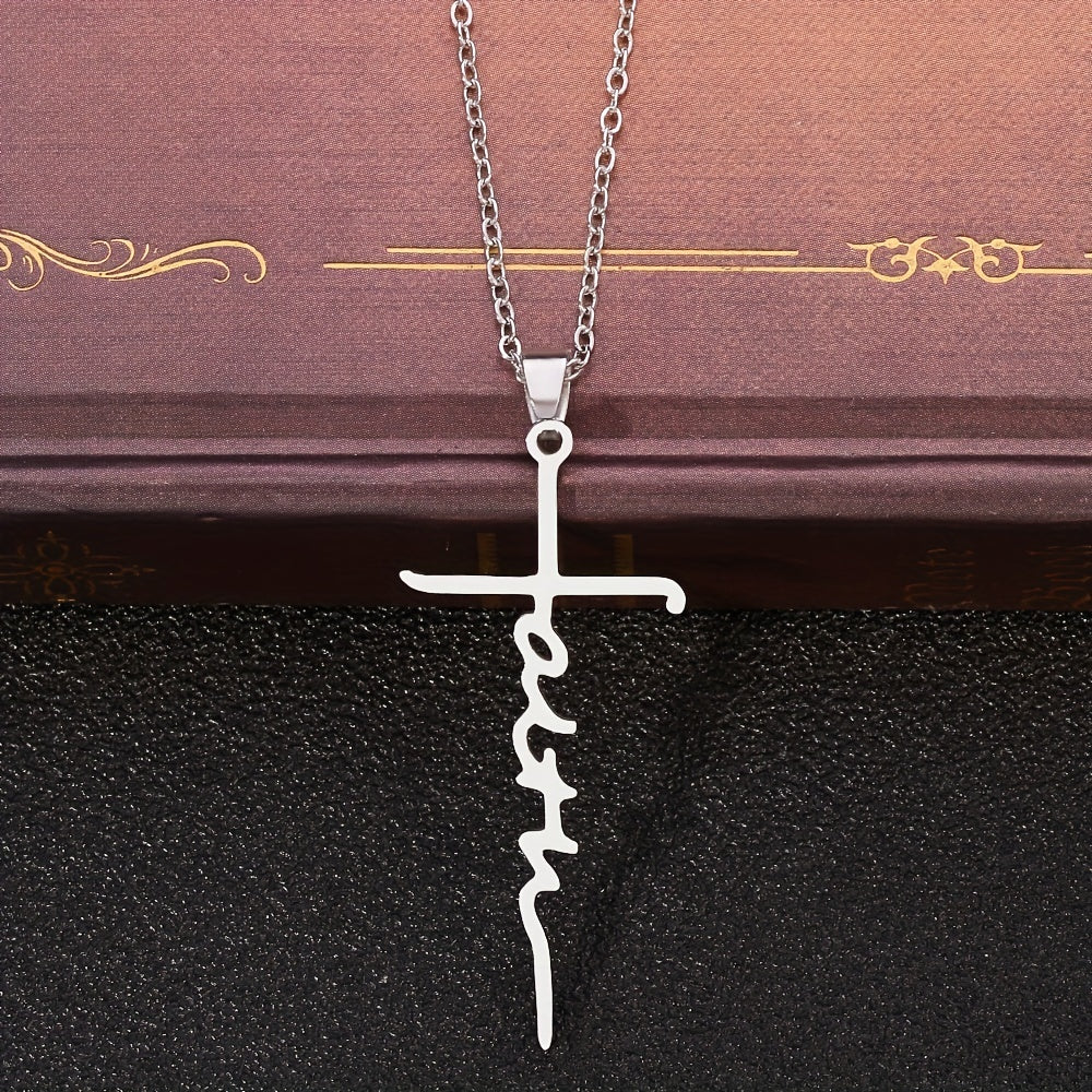 Girls Faith Pendant Necklace For Daughter Jewelry