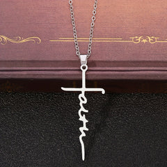 Girls Faith Pendant Necklace For Daughter Jewelry