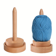 Wood Yarn Holder Knit Spinning Yarn Thread Stand Dispenser
