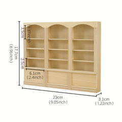 Dollhouse Triple Cabinet Book Shelf Halloween Chrismas Gift