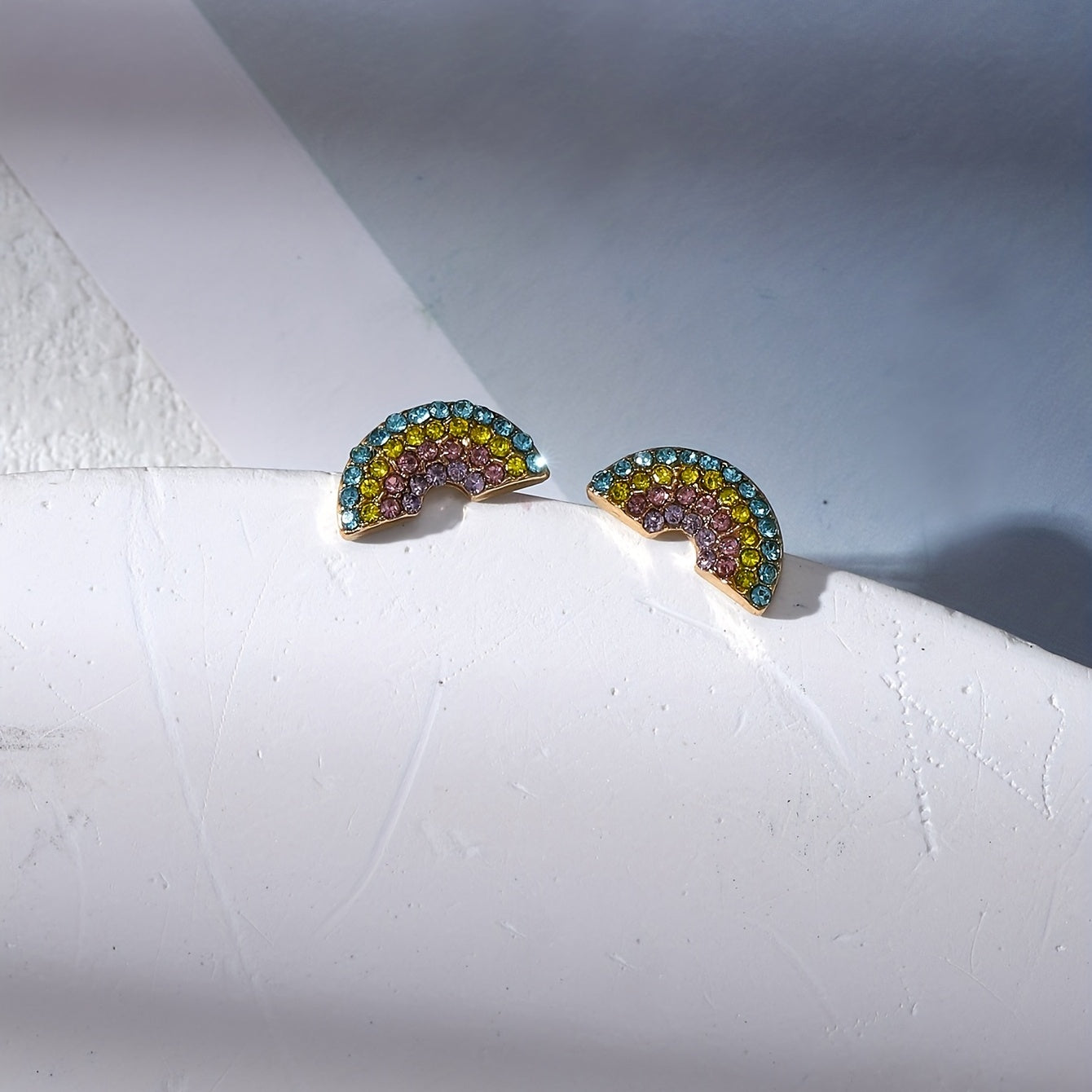 Little Rainbow Stud Earrings Gift For Girls