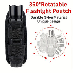 360 Rotatable Nylon Flashlight Cover Durable Pouch