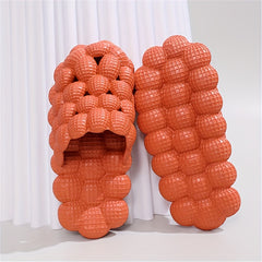 Women's Solid Soft Bubble Slippers Beach Indoor & Outdoor Slippers