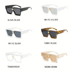Men's Street Style Large Frame Square Sunglasses UV400
