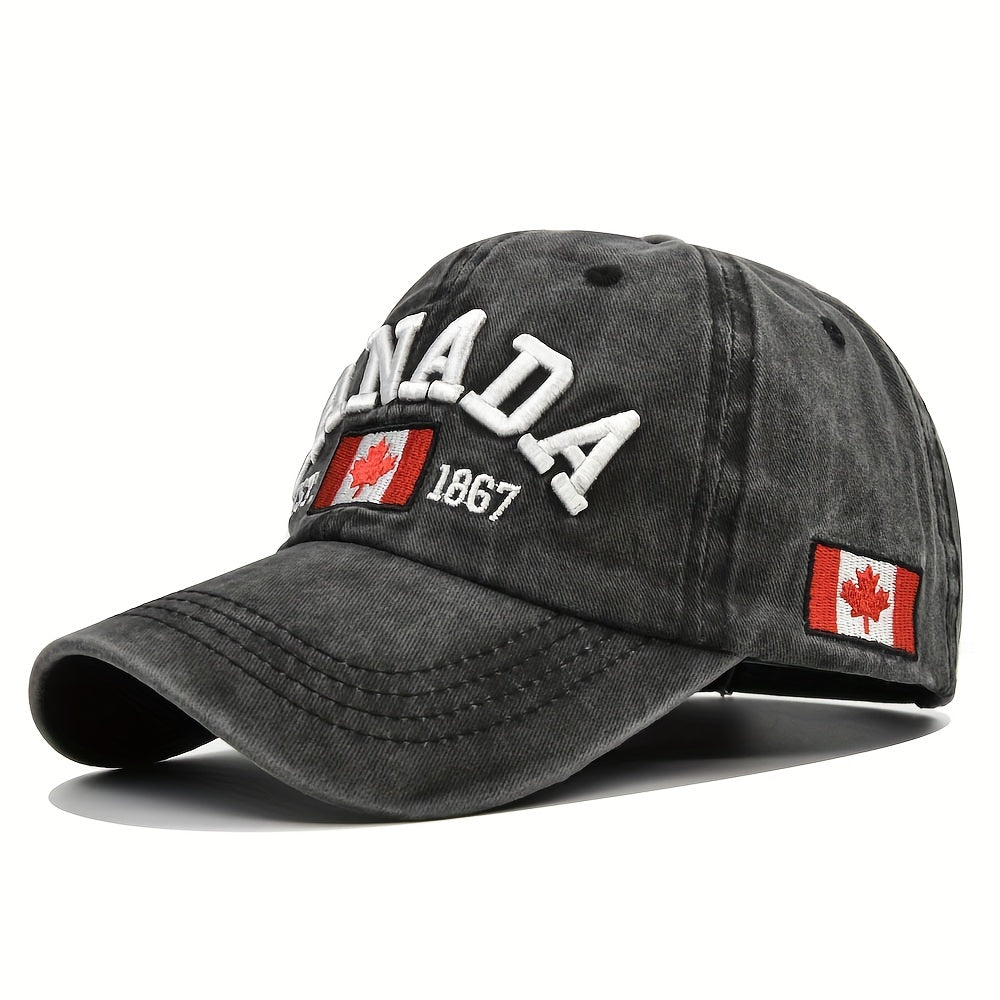 Vintage Maple Leaf CANADA Baseball Cap Men's Sport Shade Cap