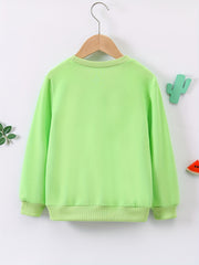 Boys Sneakers Print Pullover Sweatshirt