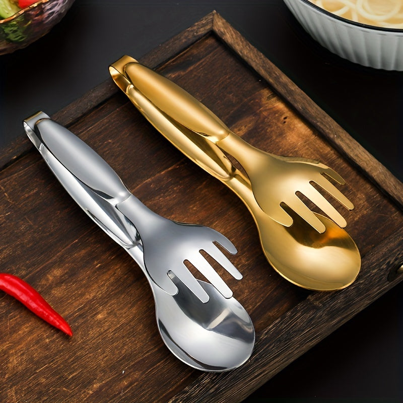 Stainless Steel Serving Tongs for Barbecue Fruit Bread Salad - Buffet Essential