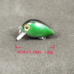 10pcs 1 6g Mini Topwater Crankbait Fishing Lures