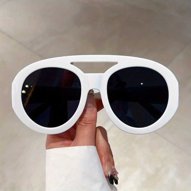 Y2K Top Bar Sunglasses Large Gradient Goggles UV400