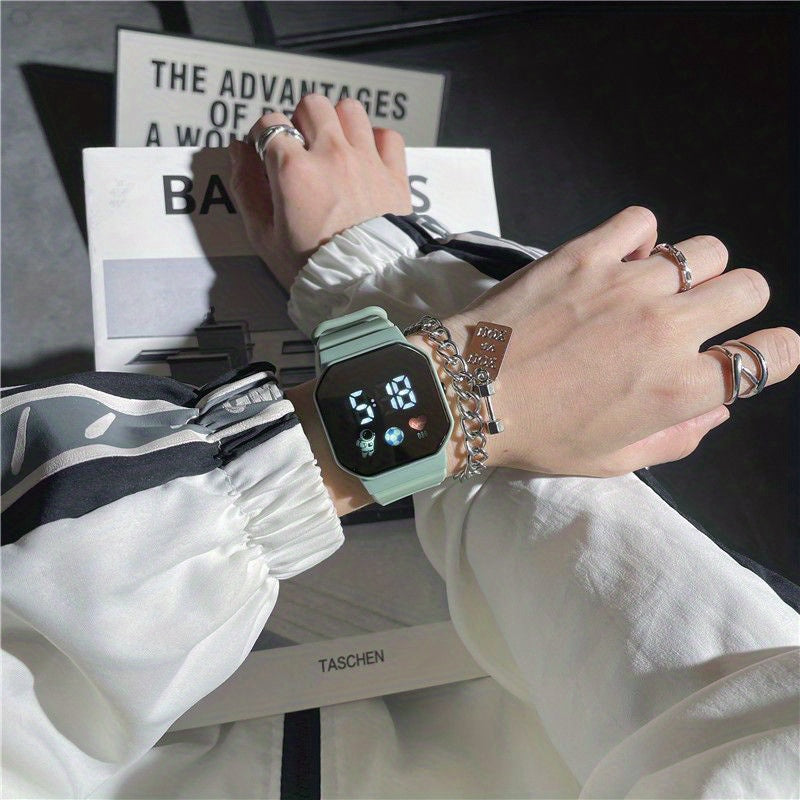 LED Electronic Watch Men's And Women's Students Casual Sports Kids Watch