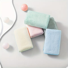 Soft Coral Velvet Hand Towel for Adults and Children