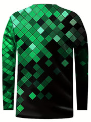 Plaid Print Asymmetrical Neck Sweatshirt for Women