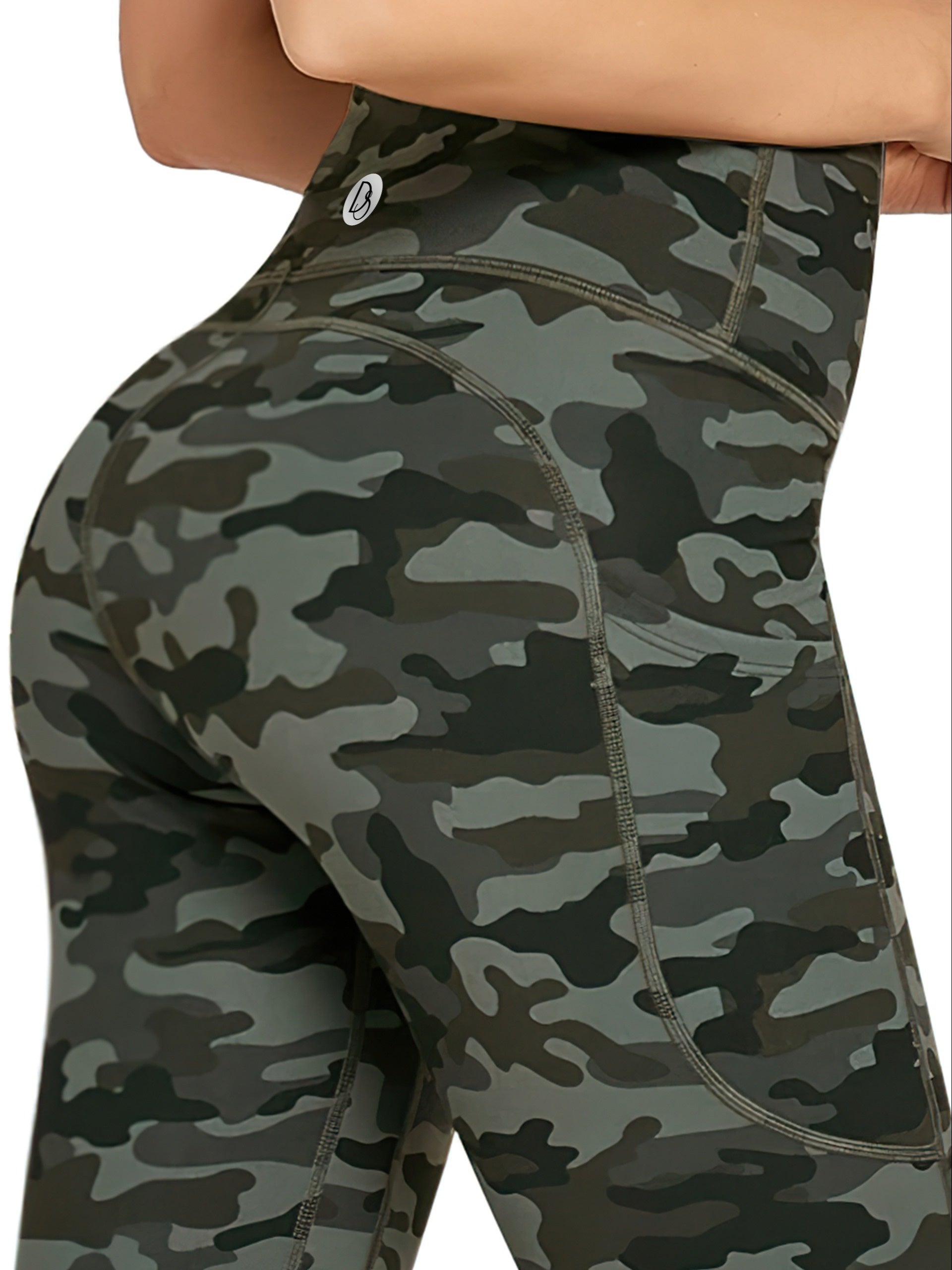 Leopard Print High Waist Leggings with Pocket