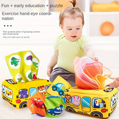 Tear-Resistant Tissue Box Toy for Infants