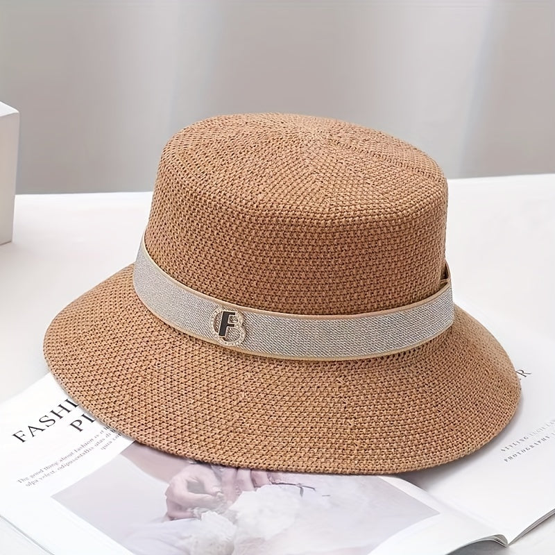 Knitted Bucket Hat Jazz Fedora Basin Hat for Women