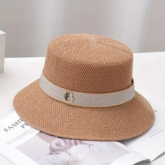 Knitted Bucket Hat Jazz Fedora Basin Hat for Women