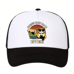 Sunshade Baseball Cap Print Hip hop Sun Hat Mesh Hat
