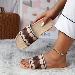Women's Chevron Slide Shoes Lightweight Absorption Shoes