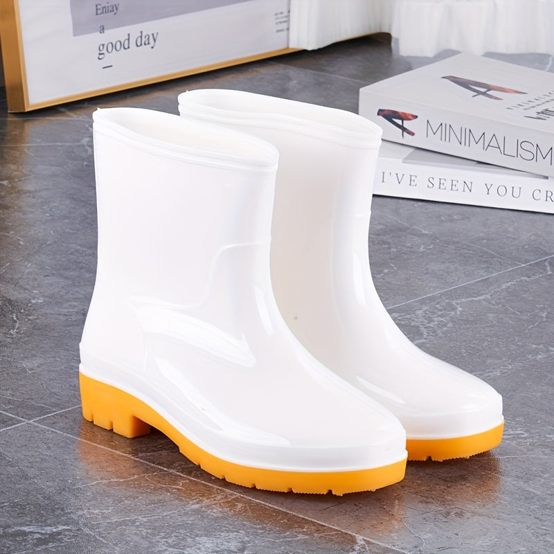 Men's Waterproof Rain Boots Non Slip Durable Work Shoes