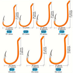 20pcs High Carbon Steel Octopus Fishing Hooks Size 10 10 0