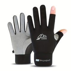 UV Protection Fingerless Gloves for Fishing Cycling