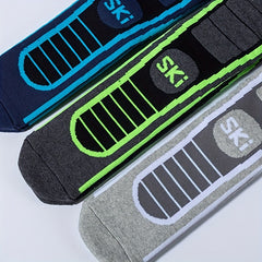 Men's Over-The-Knee High Sport Socks Warm Thermal Sweat-Absorbing Cotton Blend