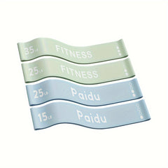 4pcs Yoga Resistance Bands Elastic Fitness Tension Bands for Exercise