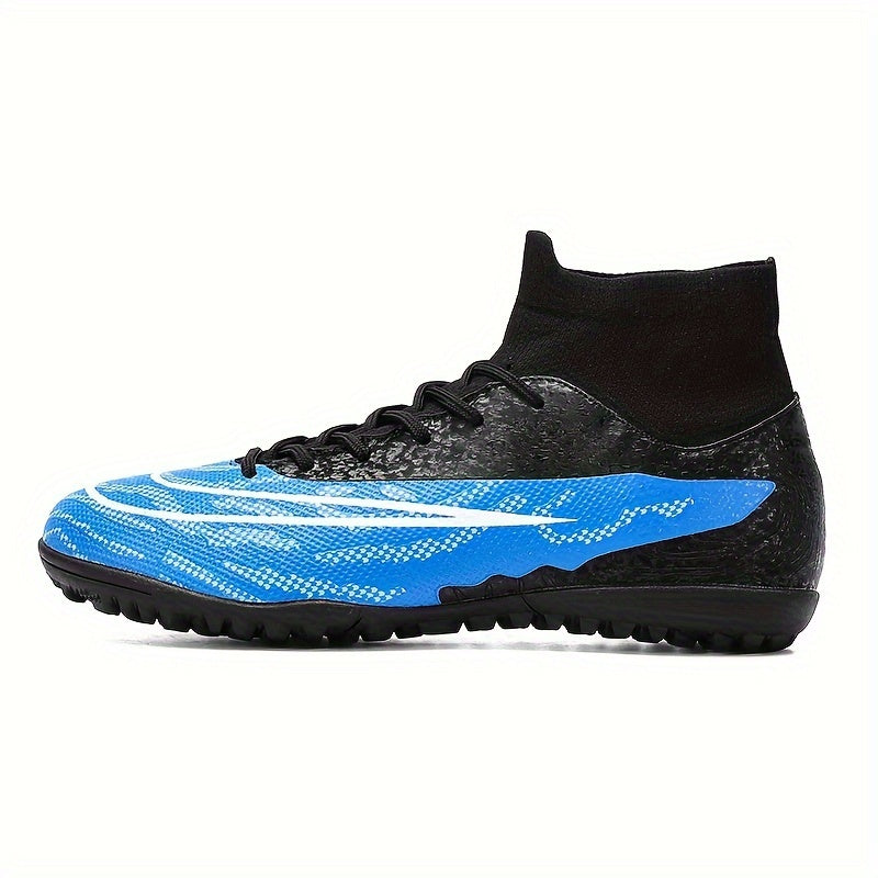Men's High Top Turf Football Boots Anti-skid TF Soccer Cleats
