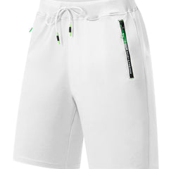 Men's Loose Sports Shorts with Zipper Pocket