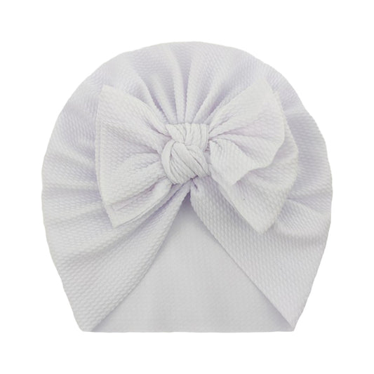 Newborn Bow Decor Turban Hat Cap Beanie For Baby Boys And Girls