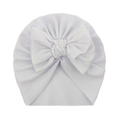 Newborn Bow Decor Turban Hat Cap Beanie For Baby Boys And Girls