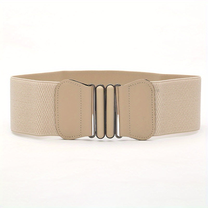 Elastic Wide Waist Seal Feel Paint Waist Belt